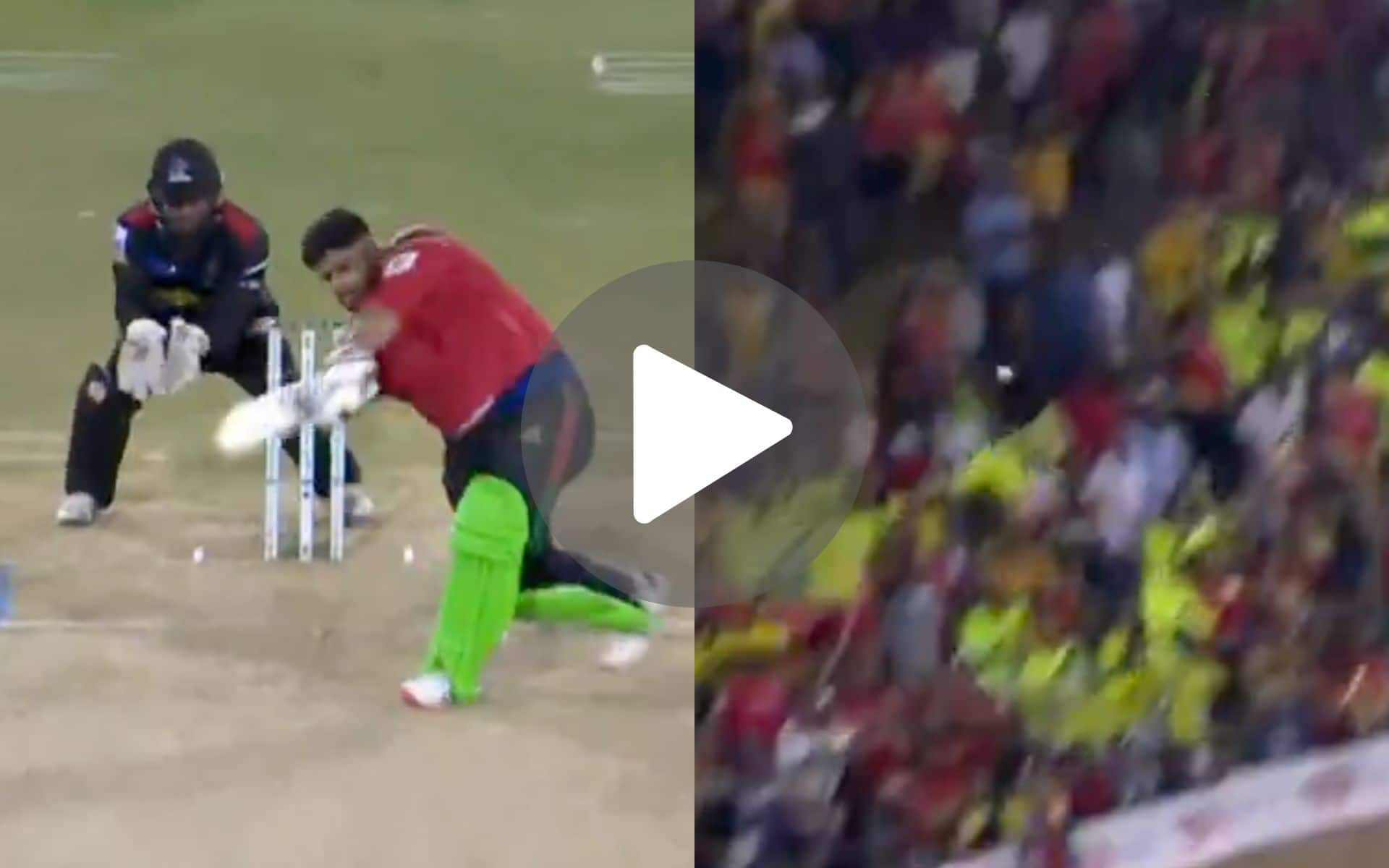 [Watch] Azam Khan Hits A Virat Kohli-esque Six Before Getting Dismissed By Ex-Pakistan U 19 Captain In CPL 2024